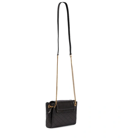 Saint Laurent Nolita Mini Leather Shoulder Bag In Nero