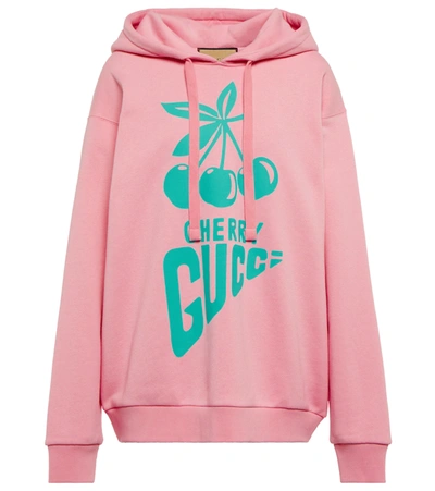 Gucci Jersey Cotton Banana Print Hoodie In Pink | ModeSens