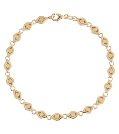 Sydney Evan Evil Eye 14kt Gold Bracelet In Yellow Gold