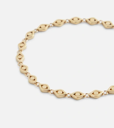 Sydney Evan Evil Eye 14kt Gold Bracelet In Yellow Gold
