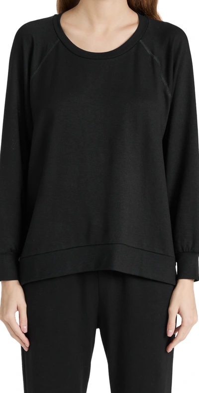 Shop Beyond Yoga Cozy Fleece Saturday Oversized Sweatshirt Black