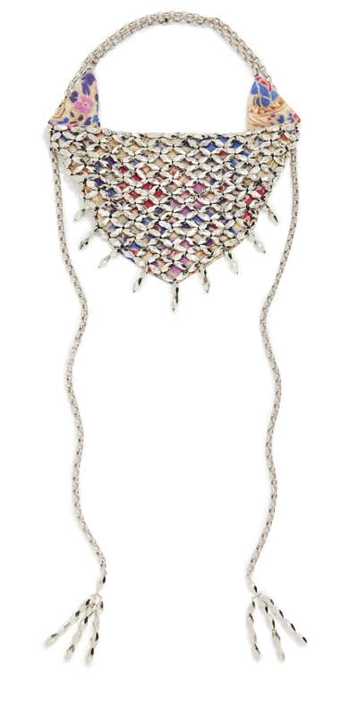 Shop Isabel Marant Collier Necklace In Ecru/silver