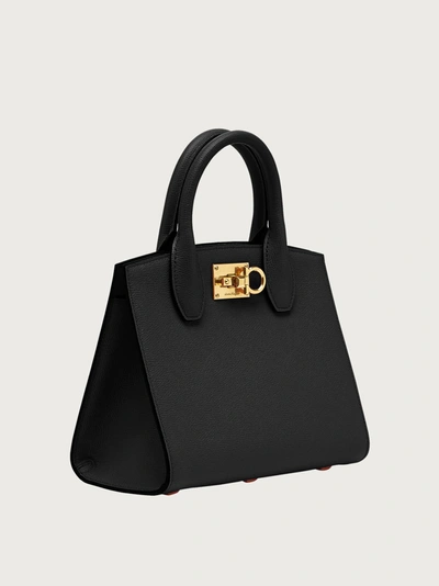 Shop Ferragamo Studio Box Bag (s) In Black