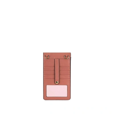 Shop Maison Häroã¯ne Phone Bag Kaia Phone Leather Imitation In Pink