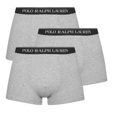 Shop Ralph Lauren Classic 3 Pack Trunks In Grey