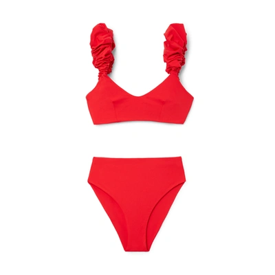Shop Maygel Coronel Cotta Bikini In Red