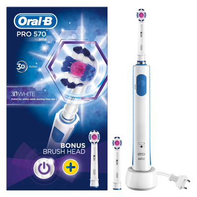 Shop Oral B Oral-b Pro 570 3d White Electric Toothbrush