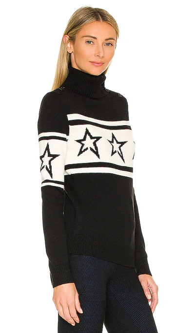 Perfect Moment Chopper Star Roll-neck Merino-wool Sweater In Black