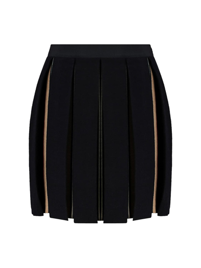 Shop Burberry Kids Skirt For Girls In Black