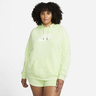Shop Nike Sportswear Essential Women's Hoodie In Lime Ice,white