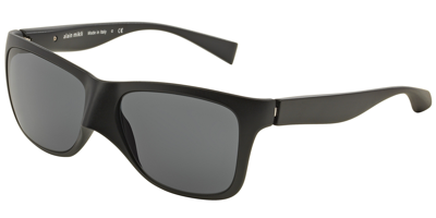 Shop Alain Mikli Dark Grey Rectangular Mens Sunglasses 0a05018 E1018756 In Black,grey