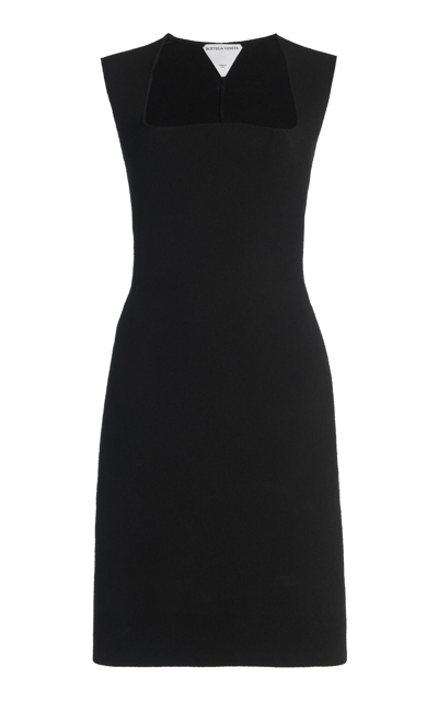 Shop Bottega Veneta Knit Bustier Mini Dress In Black