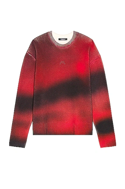 Shop A-cold-wall* Digital Print Knit In Black & Red