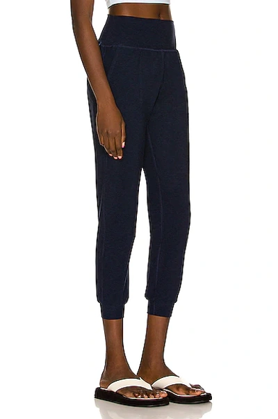 Shop Beyond Yoga Spacedye Midi Jogger In Nocturnal Navy