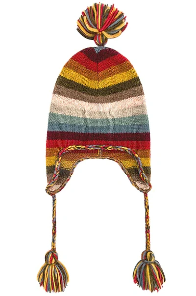 Shop Alanui Rainbow Mountain Hat In Multicolor