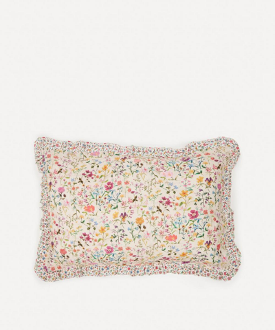 Coco & Wolf Linen Garden And Luna Belle Frill Edge Pillowcases Set Of Two In Pink