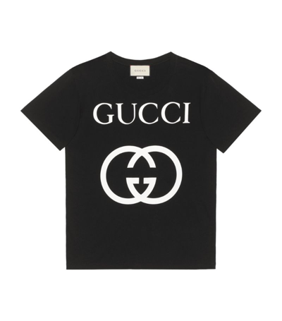 Shop Gucci Interlocking G T-shirt In Black