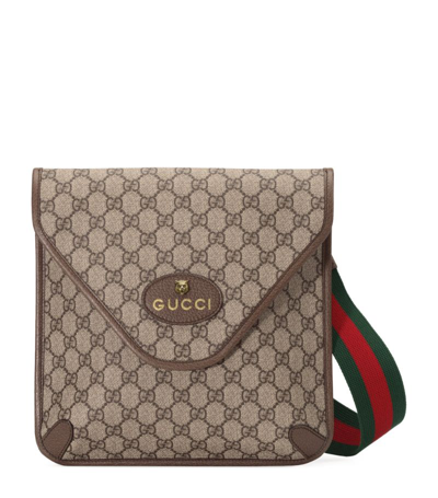 Shop Gucci Neo Vintage Medium Messenger Bag In Neutrals