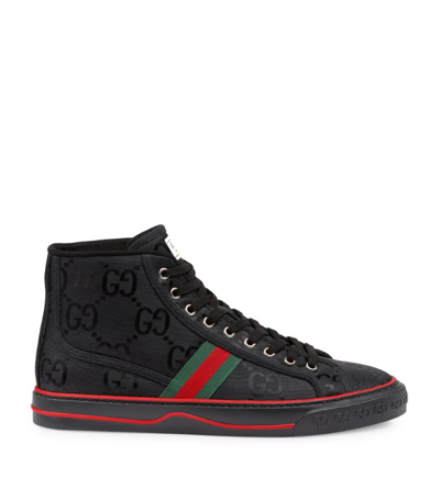 Shop Gucci Off The Grid High Top Sneakers In Black