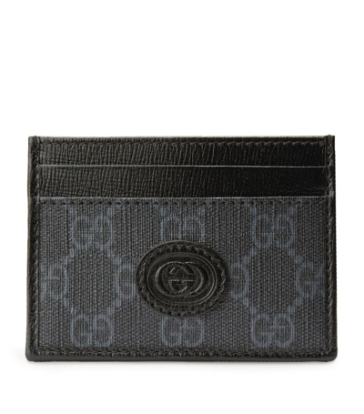 Shop Gucci Gg Supreme Card Holder In Black
