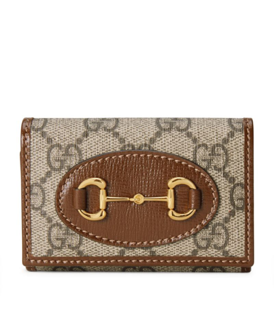 Shop Gucci Horsebit 1955 Key Wallet In Brown