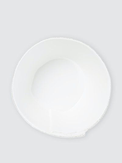 Shop Vietri Lastra Medium Stacking Serving Bowl In White