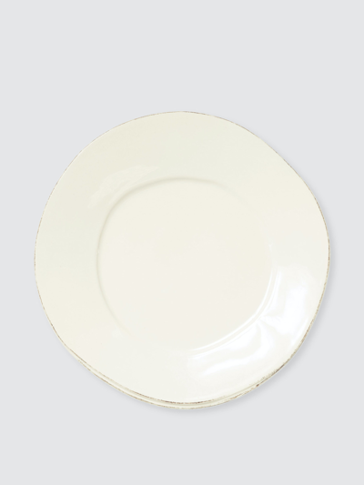 Shop Vietri Lastra European Dinner Plate In Linen