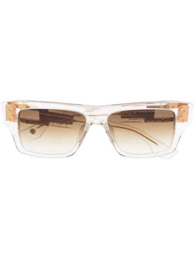 Shop Dita Eyewear Grandmaster Seven Sunglasses In 中性色