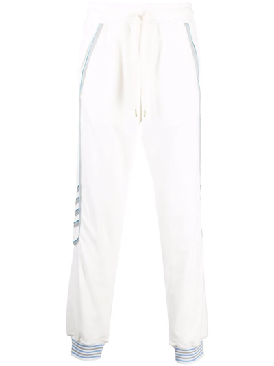 Shop Casablanca Torchon Piping-detail Track Pants In White