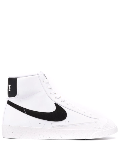 Shop Nike Blazer Mid '77 Lace-up Sneakers In 白色