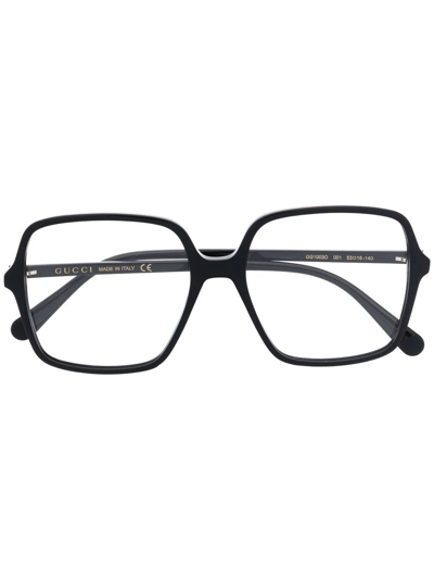 Gucci Oversize Square-frame Glasses In Black