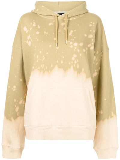 Shop La Detresse The King Abstract-print Hoodie In Green