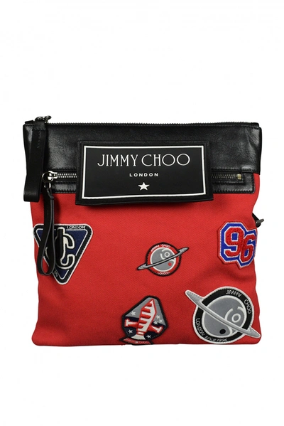 Shop Jimmy Choo Luxury Bag    Messenger Bag In Red Canvas