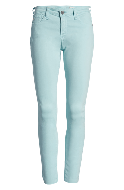 Shop Ag The Legging Ankle Super Skinny Jeans In Sulfur Mint Sapphire