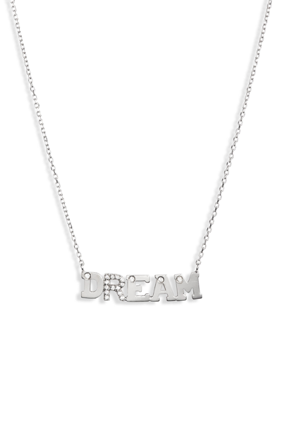 Shop Anzie Typewriter Dream Sapphire Pendant Necklace In Silver/ Sapphire