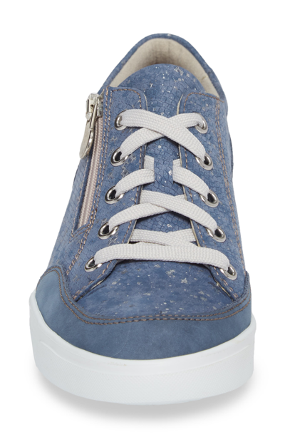 Shop Munro Gabbie Sneaker In Denim Metallic Print