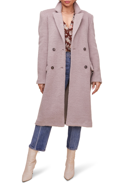 Shop Astr The Label Blair Long Coat In Taupe