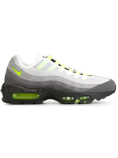 Shop Nike Air Max 95 Og "neon" Sneakers In Grey