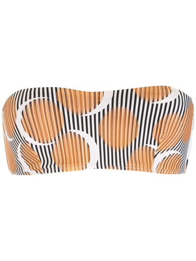 Shop Lenny Niemeyer Clean Eclipse Bikini Top In Orange