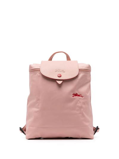 Shop Longchamp Le Pliage Club Backpack In Pink