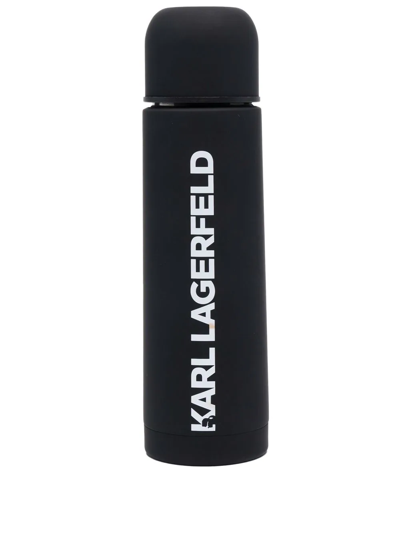Shop Karl Lagerfeld Essential Thermo Bottle In Black