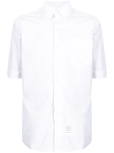 Shop Thom Browne Rwb-stripe Shirt In White