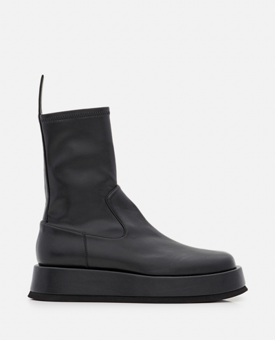 Shop Gia Borghini Gia X Rhw Eco Leather Chelsea Boots In Black
