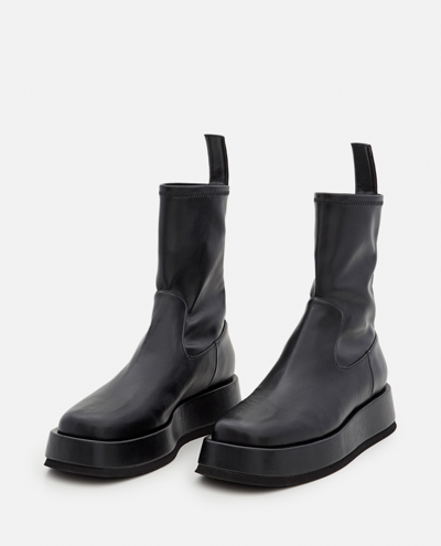 Shop Gia Borghini Gia X Rhw Eco Leather Chelsea Boots In Black