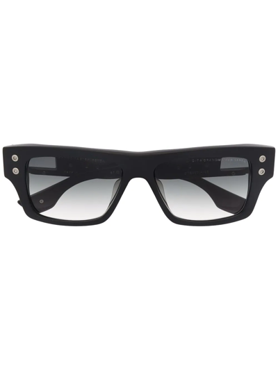 Shop Dita Eyewear Grandmaster Square Sunglasses In Black