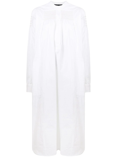 Shop Sofie D'hoore Side-slit Midi Dress In White