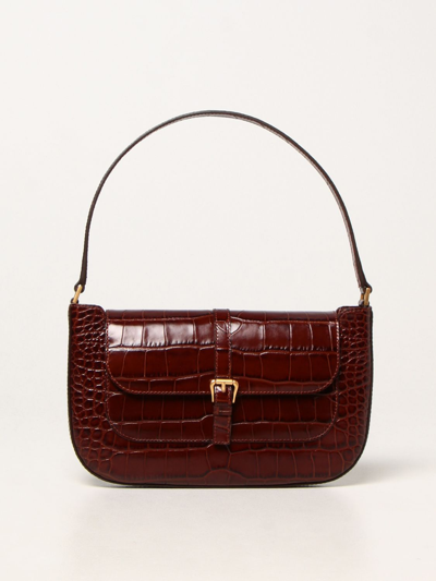 Shop By Far Miranda  Shoulder Bag In Crocodile Print Leather