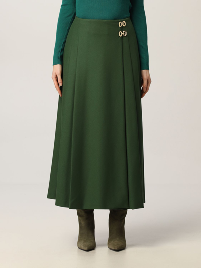 Shop Alberta Ferretti Skirt  Women In Green