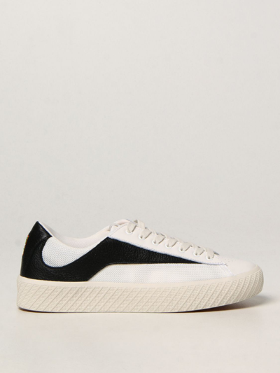 Shop By Far Sneakers In Leather And Fabric In White 1