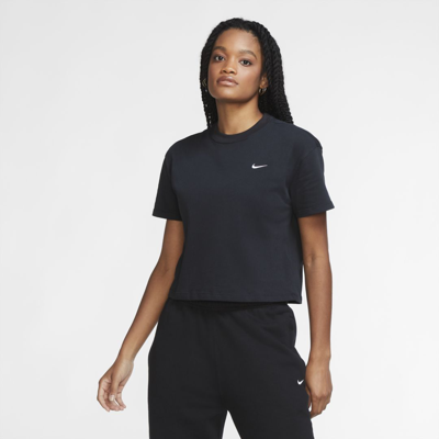 Shop Nike Women's Solo Swoosh T-shirt In Black
